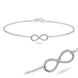 Infinity Symbol Silver Bracelet BRS-730